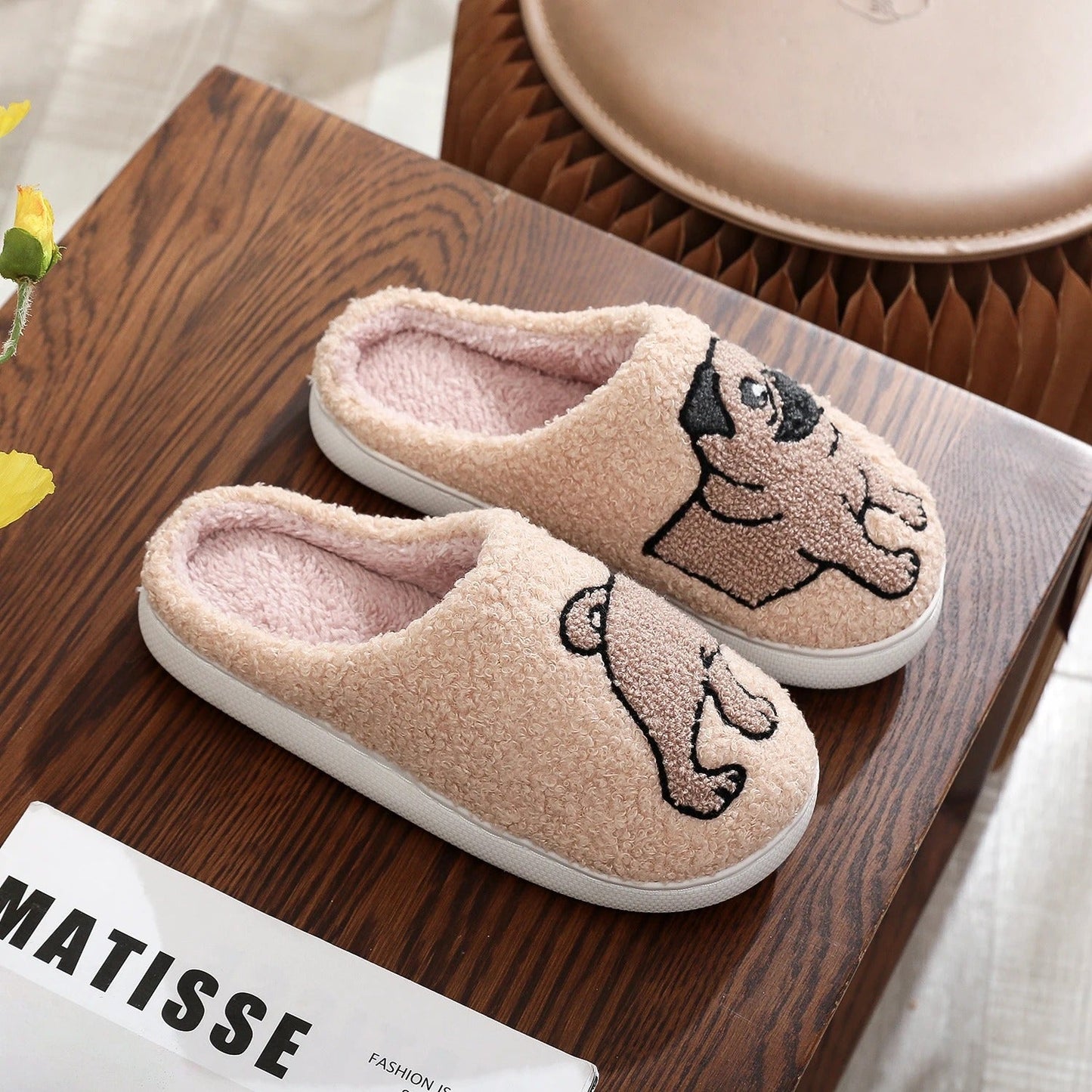 Mopshond pantoffel