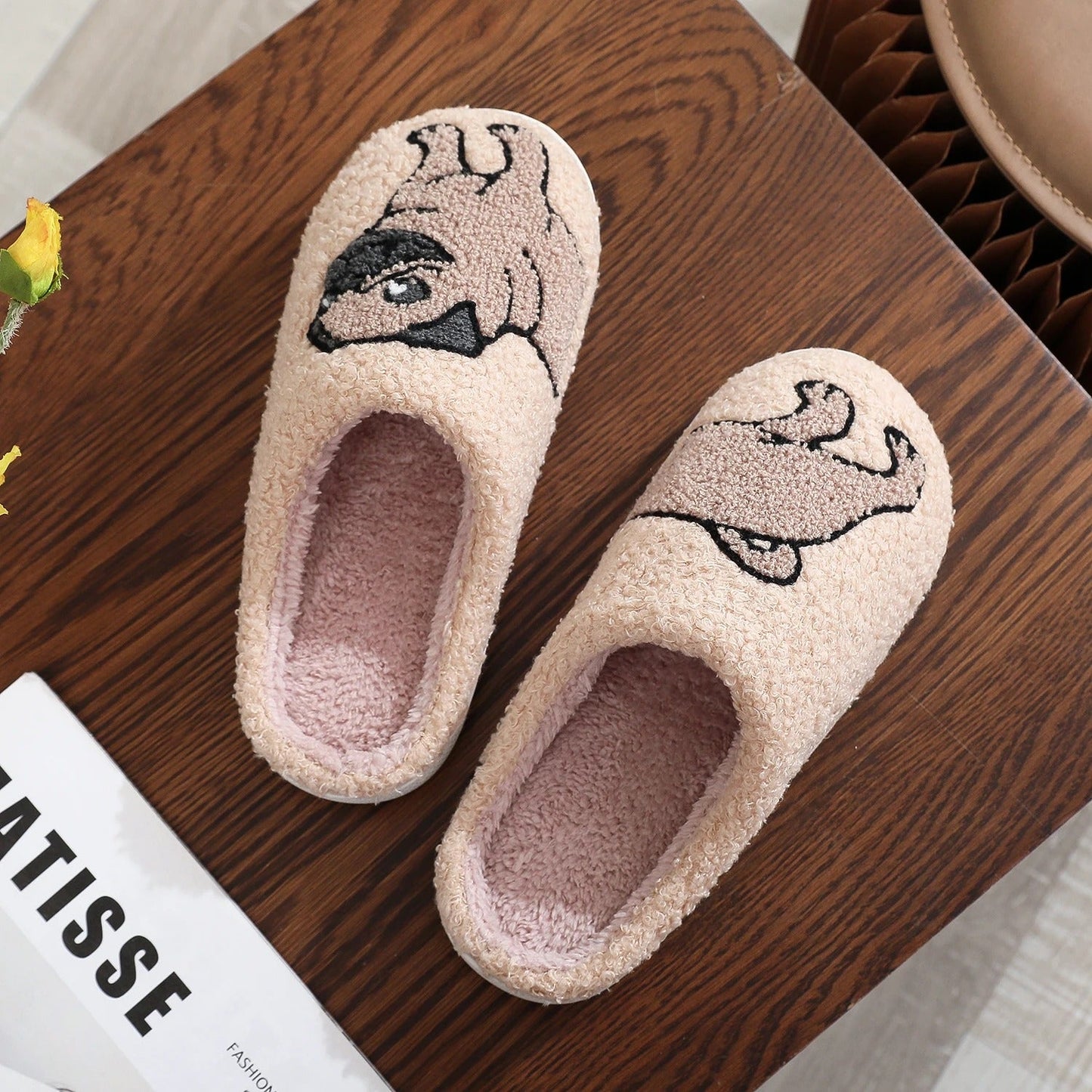 Mopshond pantoffel